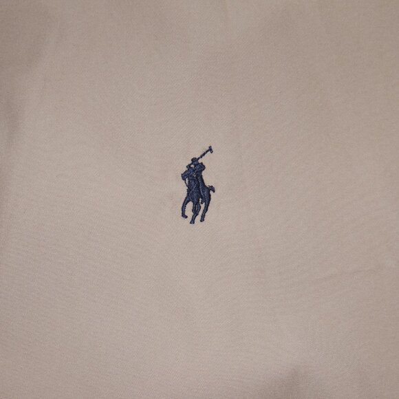 Polo Ralph Lauren Bi-Swing Windbreaker Men's Size XL Khaki Twill DWR Jacket EUC - Picture 5 of 10